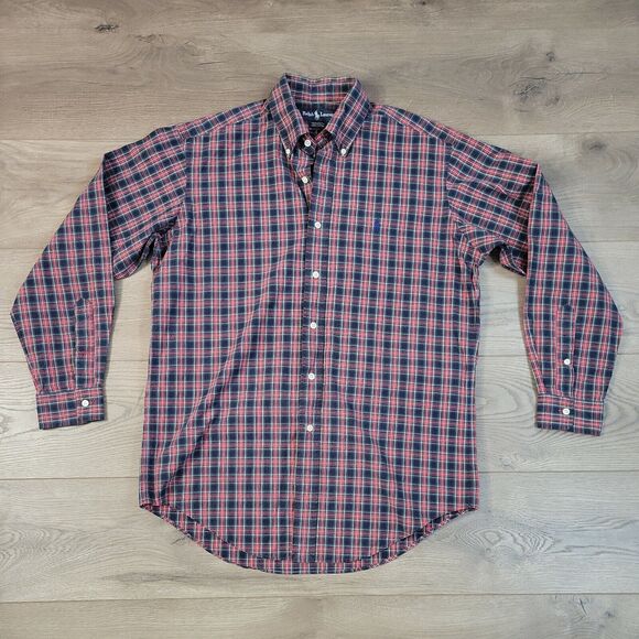 Ralph Lauren Other - Ralph Lauren Shirt Men 15 Red Plaid Yarmouth Classic Preppy Button Down Casual